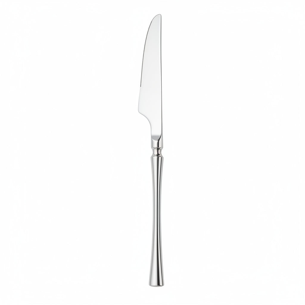 Finewick Tapered Handle Dinner Knife, Stainless Steel Flatware for Everyday Dining