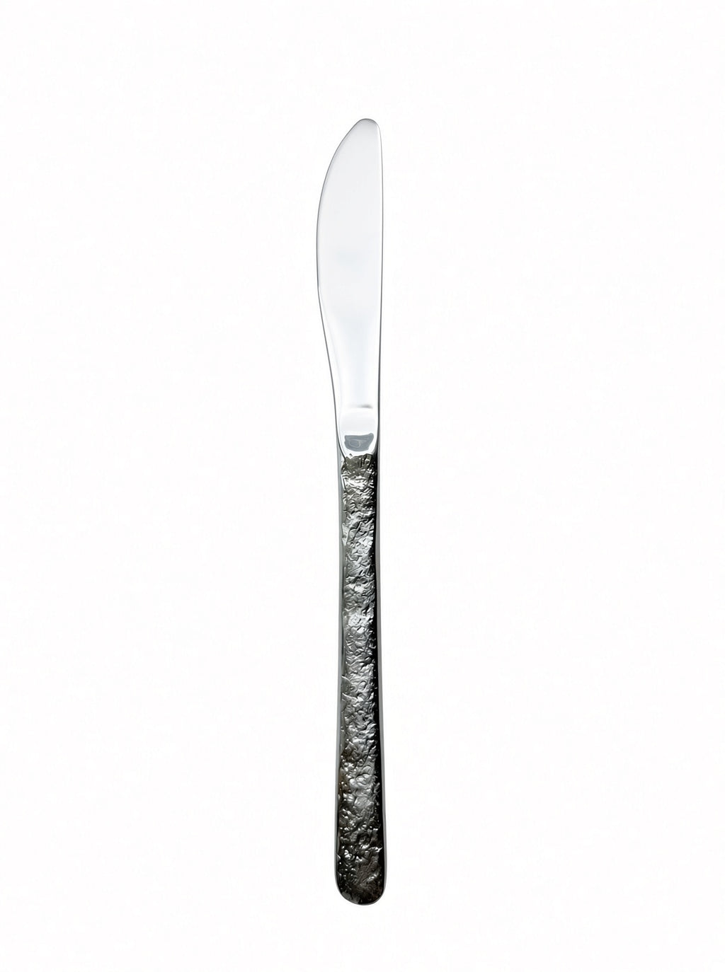 Finewick Hammered Handle Dinner Knife, Textured Stainless Steel Flatware for Everyday Dining