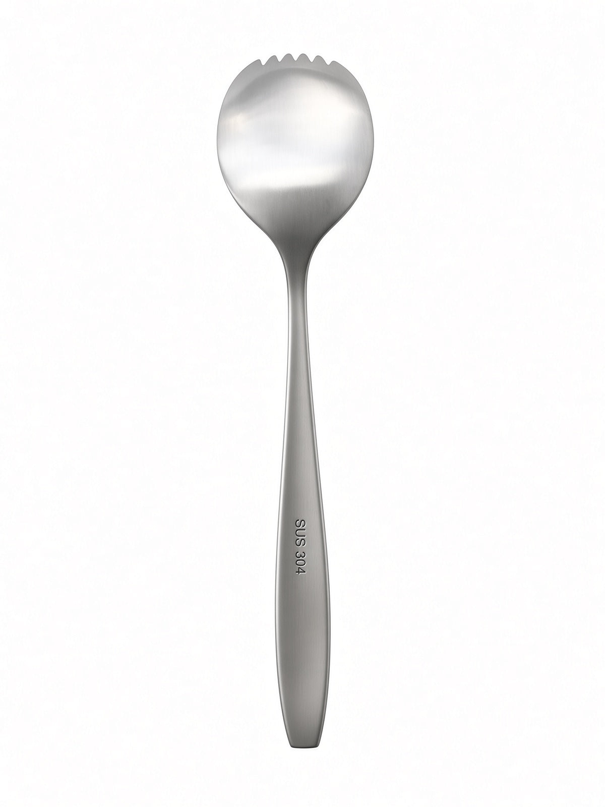 Finewick Satin Finish Spork, Stainless Steel Spoon-Fork Combo for Salad & Fruit