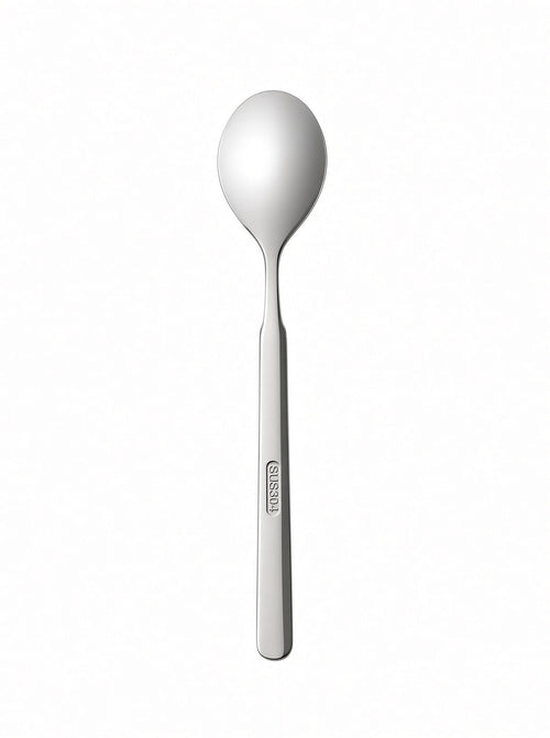 Finewick Hammered Handle Dinner Spoon, Textured Stainless Steel Flatware for Everyday Dining