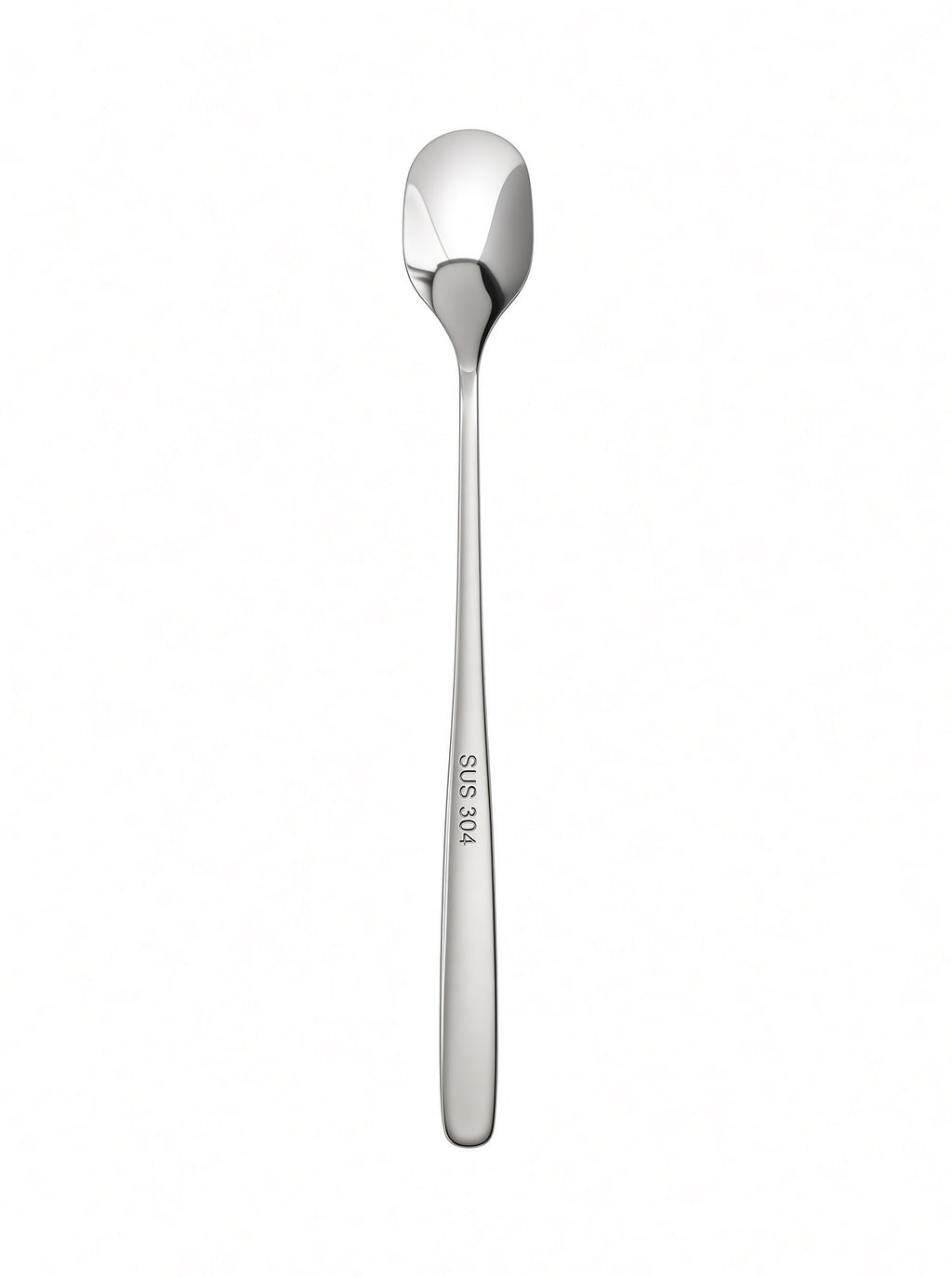 Finewick Long Handle Iced Coffee Spoon, Mirror-Polished Stainless Steel for Tea & Cold Drinks
