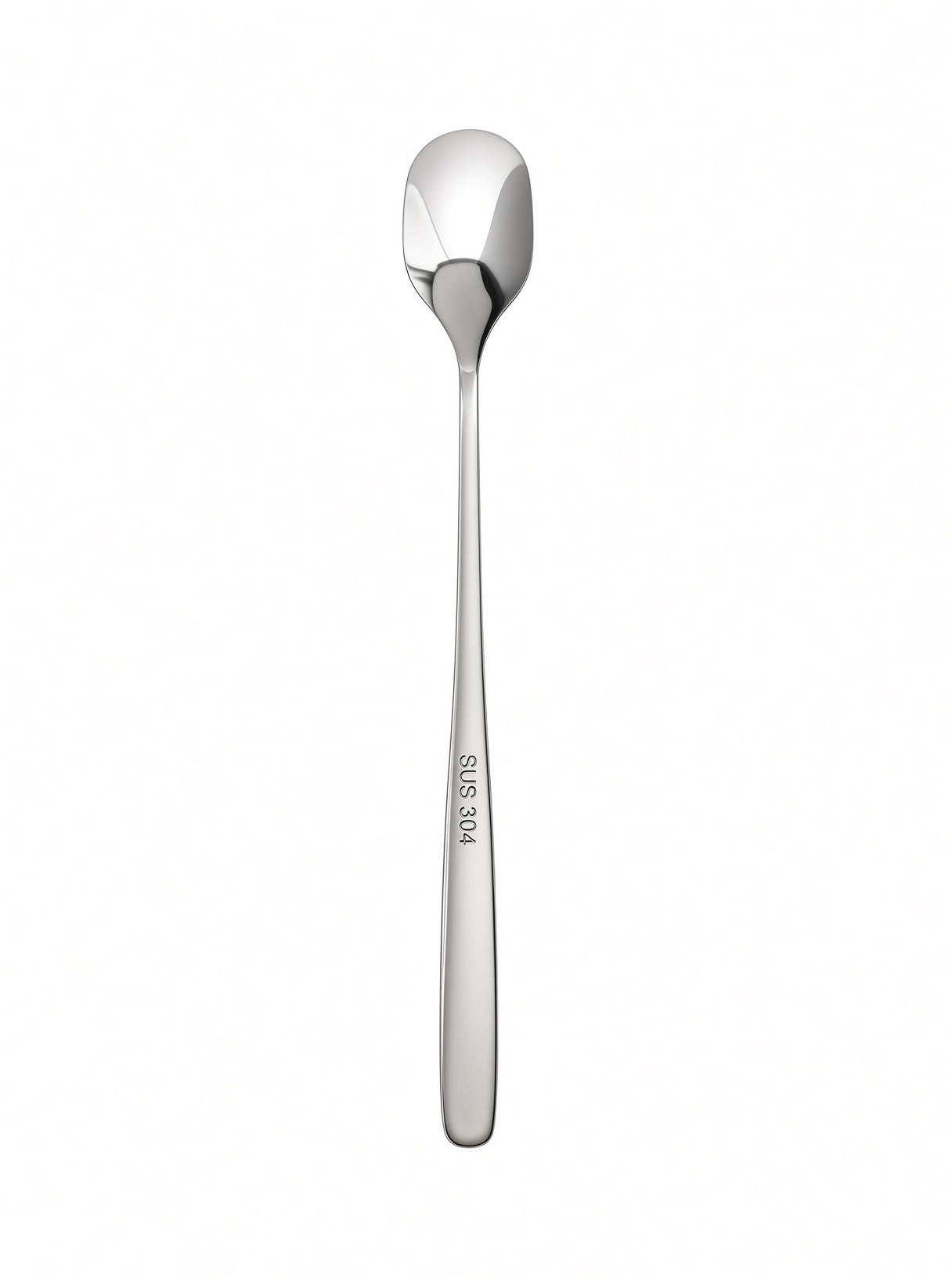 Finewick Long Handle Iced Coffee Spoon, Mirror-Polished Stainless Steel for Tea & Cold Drinks
