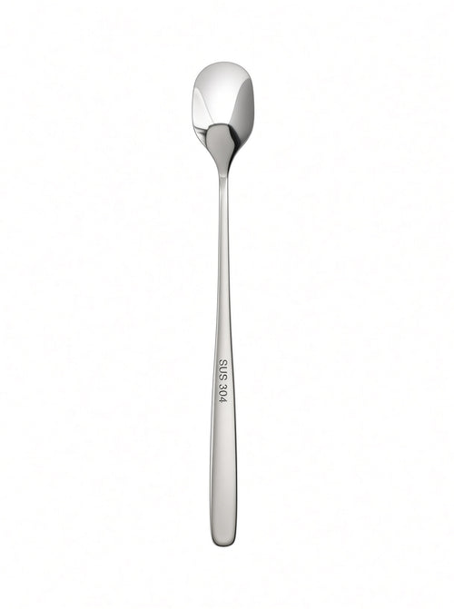 Finewick Iced Coffee Spoon, Mirror-Polished Stainless Steel, 7.5 in