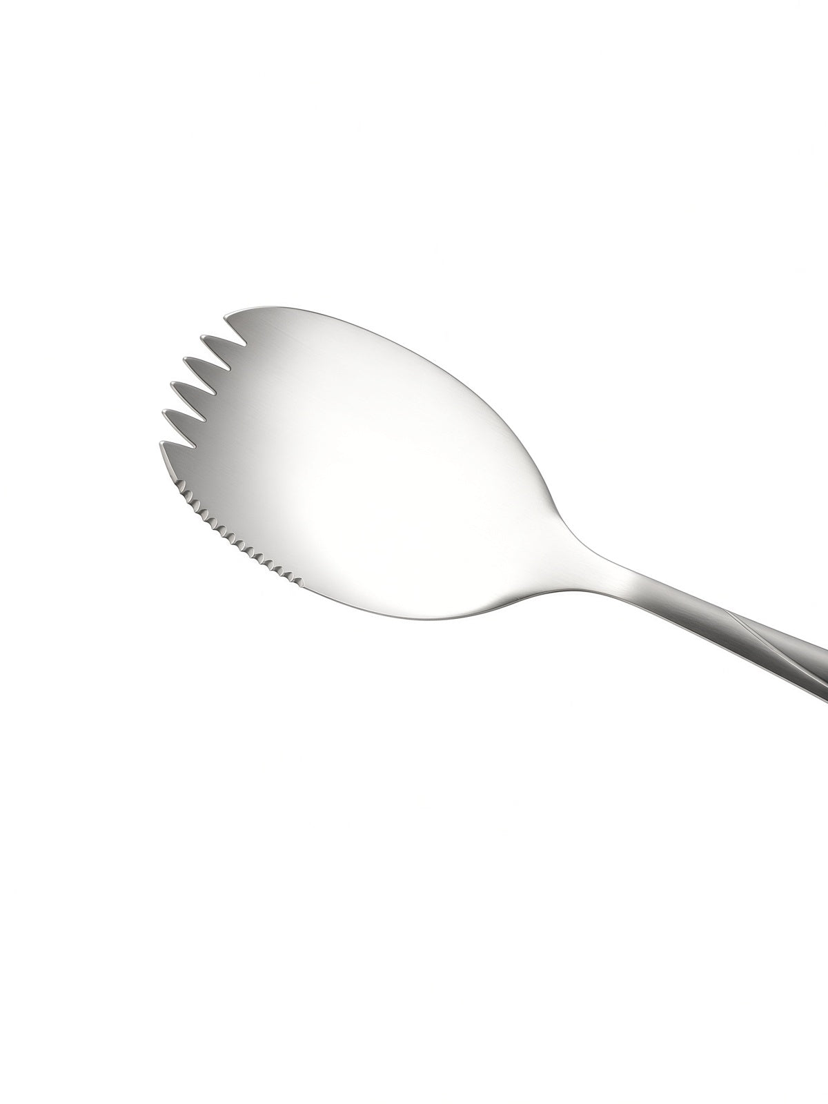 Finewick Satin Finish Spork, Stainless Steel Spoon-Fork Combo for Salad & Fruit