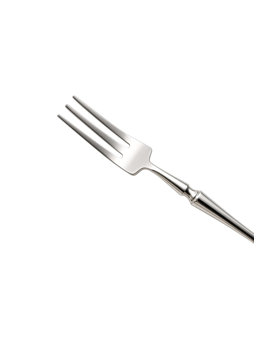 Finewick Tapered Handle Dessert Fork, Stainless Steel Flatware for Cake & Dessert